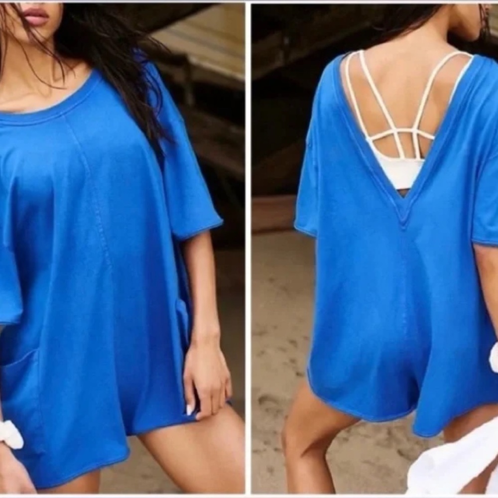 NWT Free People Movement Hot Shot Tee Romper‎ - Picture 2 of 6